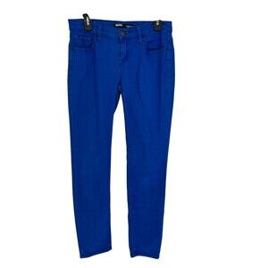 BDG Pants Women's Size 29 x 30 Blue Cigarette Mid Rise Cotton Blend